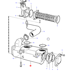 Aftercooler TAMD22P Volvo Penta 3581168 - 3580877