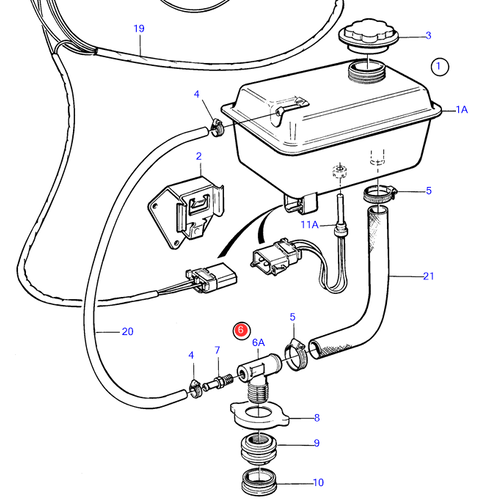 Volvo Penta Conexión de manguera kit Volvo Penta 3581441