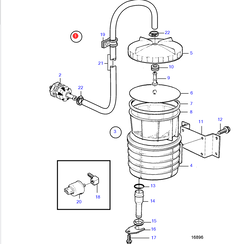 Buitenwaterfilter Volvo Penta 3581440