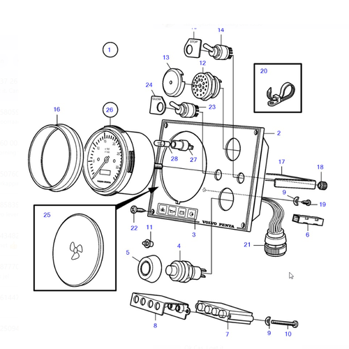 Volvo Penta Instrument panel Volvo Penta 23577084 - 888565