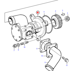 Buitenwaterpomp Volvo Penta 3836564