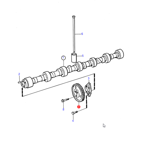 Volvo Penta Nokkenas tandwiel Volvo Penta 478297