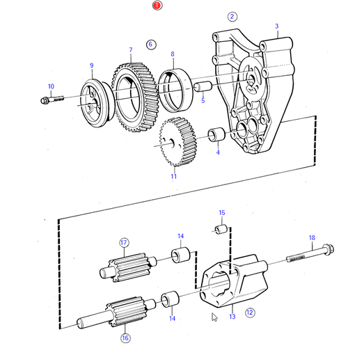 Volvo Penta Oil pump Volvo Penta 864760 - 864517