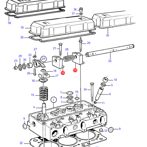 Volvo Penta Bloque de rodamiento Volvo Penta 1665204