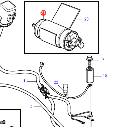 Volvo Penta Fuel lift pump Volvo Penta 21120406