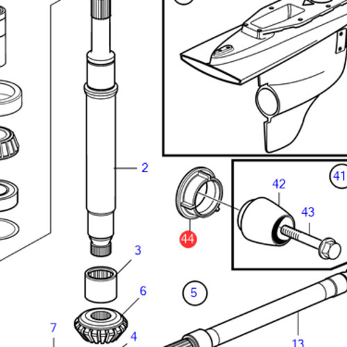 Volvo Penta Propellermoer Volvo Penta 23952642