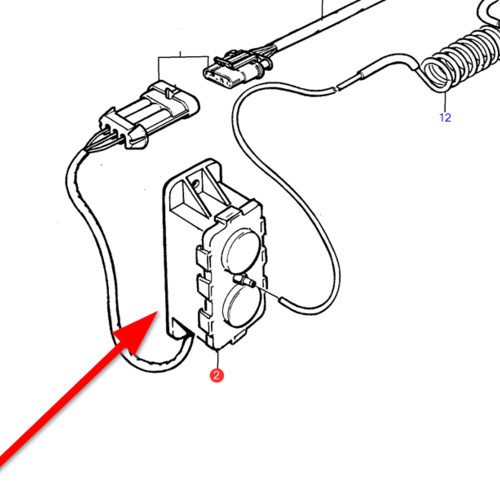 Volvo Penta Ölstandsensor - Elektronikeinheit Volvo Penta 866831 - 866854