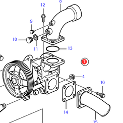 Buitenwaterpomp Volvo Penta 24346045 - 21347696