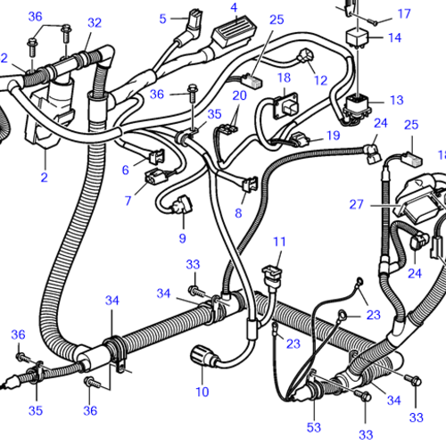 Volvo Penta Kabelbaum D6 Volvo Penta 21542305 - 3595024