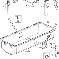Cárter de aceite D6 Volvo Penta 3582792