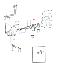 Intermediate housing reversing coupling MS2B Volvo Penta 852106