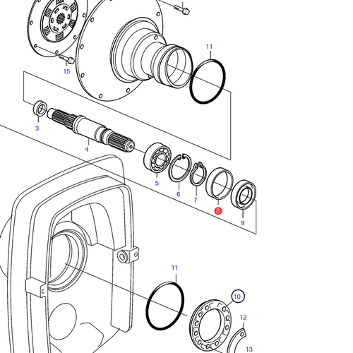 Volvo Penta Lagerbuchse Volvo Penta 872991