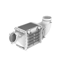 Intercooler - charge air cooler D16 Volvo Penta 24159274 - 21757126