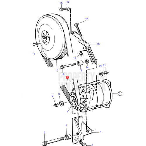 Volvo Penta Keilrippenriemen Volvo Penta 24677268 - 978236