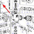 Volvo Penta Obere Abdeckung Ölkühler Getriebe MS3 Volvo Penta 850742