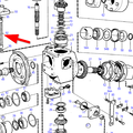 Volvo Penta Insert oil cooler gearbox MS3 Volvo Penta 850741
