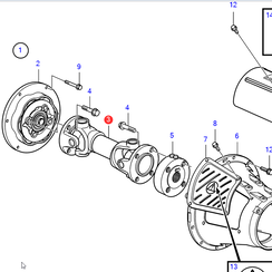 Eje de transmisión -  Jack Shaft Volvo Penta 3817452