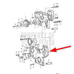 Steuerradabdeckung Volvo Penta 3826306