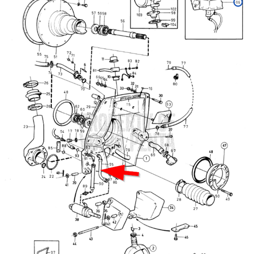 Volvo Penta Acoplamiento de manguera Volvo Penta 850906