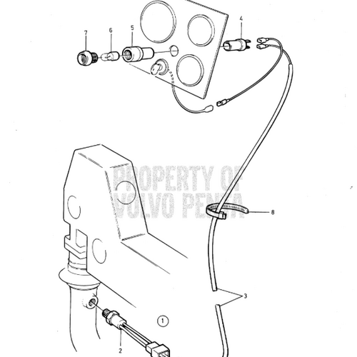 Volvo Penta Thermo switch control kit Volvo Penta 855915