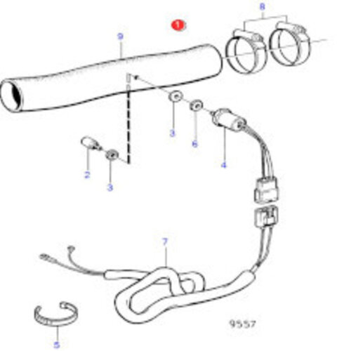 Volvo Penta Alarma de temperatura de gases de escape Volvo Penta 877773 - 828762