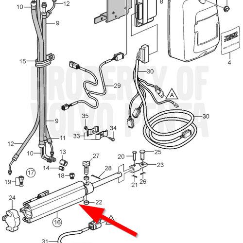 Volvo Penta Stuurcilinder Volvo Penta 23202356