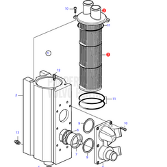 Insertar intercambiador de calor D3- 22004363 Volvo Penta 21456469