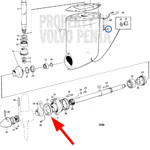 Volvo Penta Zink ring anode kit Volvo Penta 839513