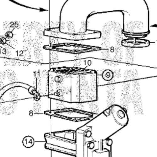 Volvo Penta Elemento de arranque de calefacción 12V Volvo Penta 863377