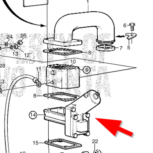 Volvo Penta By-pass klep Volvo Penta 863585 - 471700