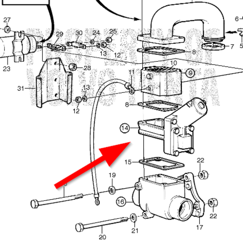 Volvo Penta By-pass klep Volvo Penta 863585 - 471700