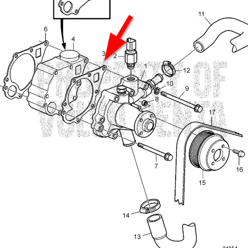 Volvo Penta Junta  Volvo Penta 3580003