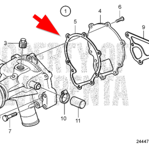 Volvo Penta Gasket Volvo Penta 3580576