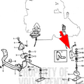 Volvo Penta Motorsteun Volvo Penta 860343 - 860344