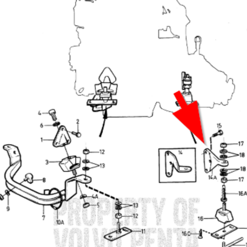 Volvo Penta Motorlager Volvo Penta 860343 - 860344