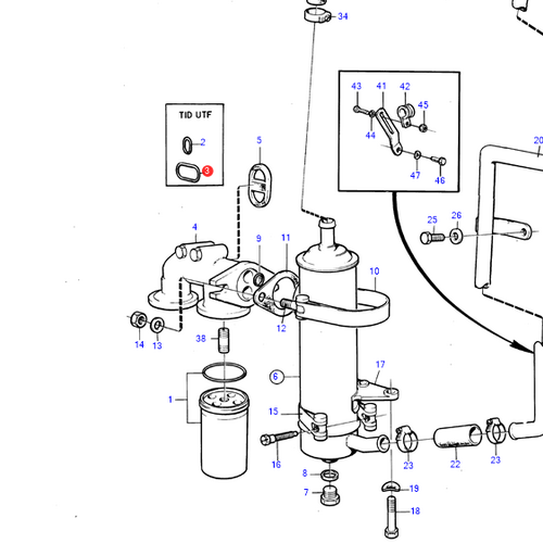 Volvo Penta Junta tórica Volvo Penta 469481