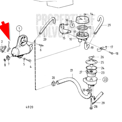 Volvo Penta Juego de juntas tóricas para enfriador de aceite 829365 Volvo Penta 945653