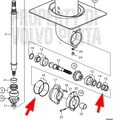 Volvo Penta Service kit saildrive 130S Volvo Penta 24940252 - 889672