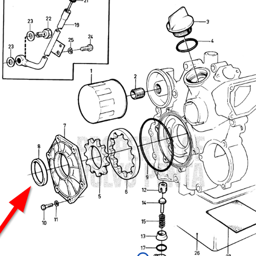 Volvo Penta Wellendichtring Volvo Penta 6842273