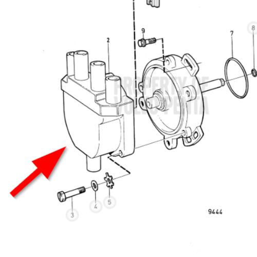 Volvo Penta Verdelerkap Volvo Penta 1346788