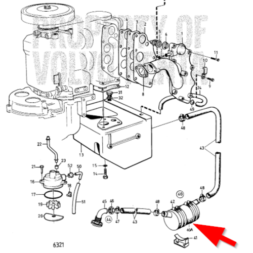 Volvo Penta Auspuffschlauch Volvo Penta 855144