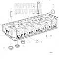 Volvo Penta Cylinder head with valves Volvo Penta 3803009 - 1545287