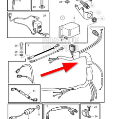 Arnés de cableado D1-D2 Volvo Penta 21273760