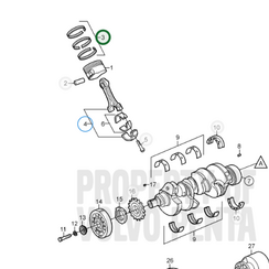 Zuigerveren set  Volvo Penta 21179959 - 3855740