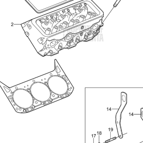 Volvo Penta Cylinder head gasket Volvo Penta 3854299