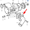 Volvo Penta Flens voor pomp 3836563 Volvo Penta 842029