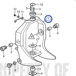 Suspension fork Volvo Penta 3808365 - 3854863