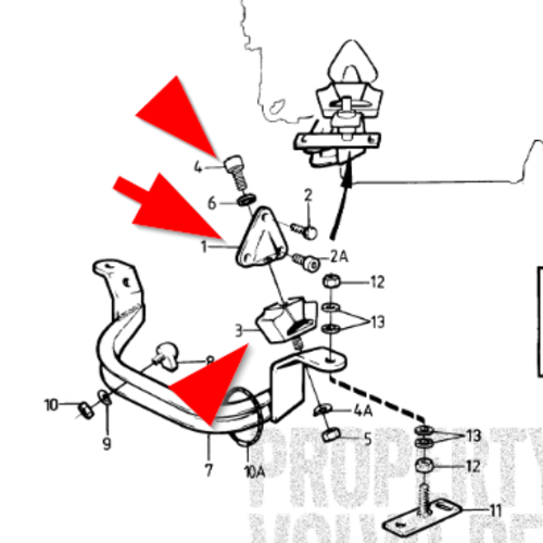 Volvo Penta Soporte de motor de goma Volvo Penta 838262 - 840701