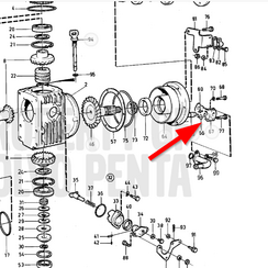 Koelwaterpijpaansluiting Volvo Penta 873212 - 854299