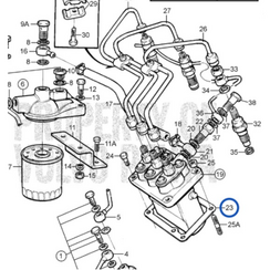 Spacer kit MD2040 Volvo Penta 3580591